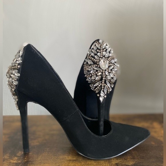 Charlotte Russe Erin heels, black, size 7 - Picture 5 of 9